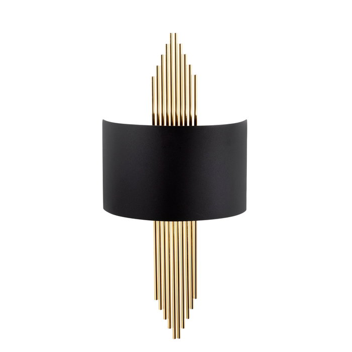 Opviq Lámpara de Pared 616 - A Negro y Dorado